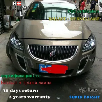 

Hireno Headlamp for 2009-2013 Buick Regal Opel Insignia Headlight Assembly LED DRL Angel Lens Double Beam HID Xenon 2pcs
