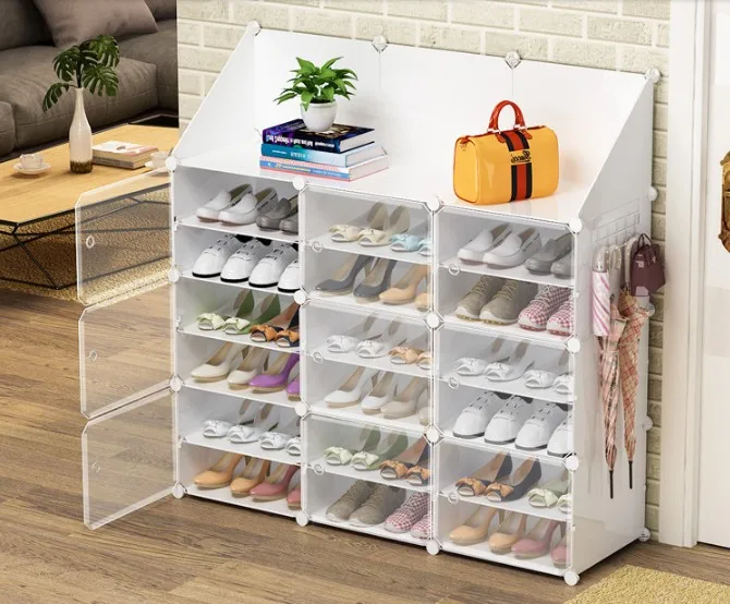 Многослойный пыленепроницаемый простой бытовой сборочный дверной проем, креативный шкаф для хранения обуви, простая полка для обуви