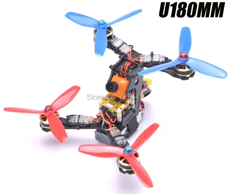 Mini DIY 180 180mm Carbon Fiber Quadcopter frame w 3mm thickness arm for U180 QAV X