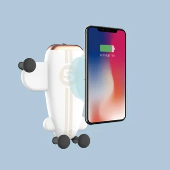 

Airplane Car Phone Holder Stand With Qi Fast Wireless Charging Function For iPhoneX XR XS 8 For Samsung Note9 8 S9 S8 Plus S7 S6