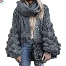 Осень и зима вязаный Серый Черный Красный телесный розовый вязаный свитер для женщин массивный кардиган пальто открытое женское платье+ костюм