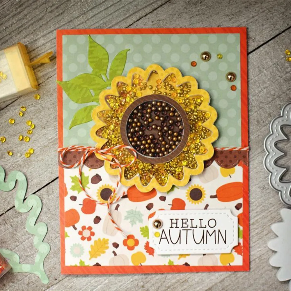 

DIE CUT METAL CUTTING DIES cut HAPPY HARVEST FALL Scrapbook paper craft album card punch knife art cutter die