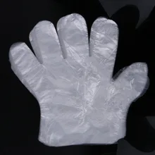 100pcs Disposable Gloves Garden BBQ Plastic Gloves Multifuction Restaurant Kitchen Accessories Home Cleaning Gloves
