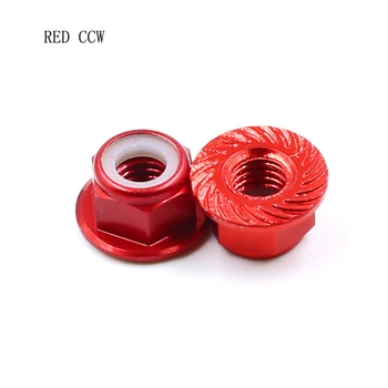

Free Shipping 50pairs M5 Flange nut CW CCW Aluminium alloy motor lock nuts propeller tightening nut for FPV