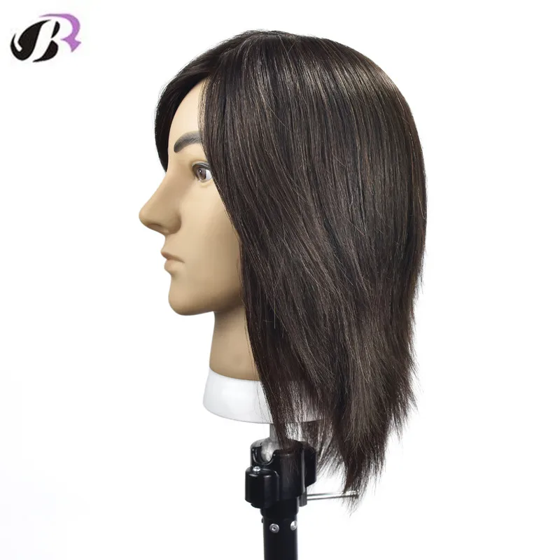 Hot Sale 8 inch Male Natural Hair Mannequin Training Head With Real Human Hair Hairdressers Training Doll Head With Free Holder Hot Sale 8 inch Male Natural Hair Mannequin Training Head With Real Human Hair Hairdressers Training Doll Head With Free Holder