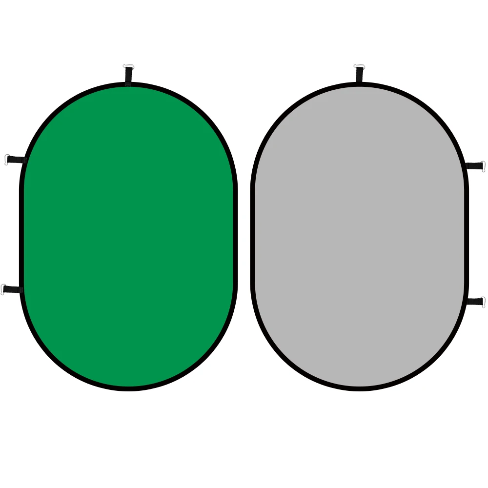 1*1,5 м 2 в 1 фото складной Реверсивный хромакей фон панель/зеленый синий светильник отражатель для студии Youtube - Цвет: green gray
