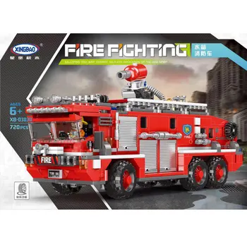

New XINGBAO 03030 City Toys Series The Water Tank Fire Truck Set Blocks Bricks Building Educational Toys Model Gifts Funny DIY