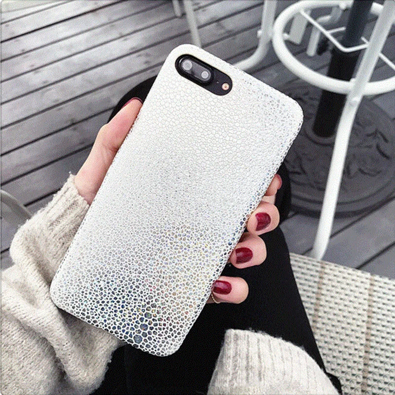 

Bling Shining Fish Scales Case for iPhone 7 6 6S Plus Cover Glitter Sequins Snake Pattern Laser Colorful Soft Phone Cases