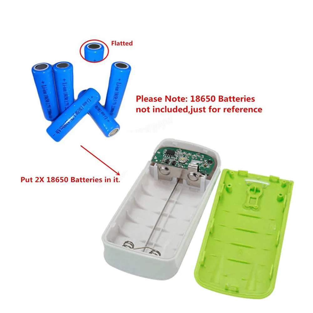 HIPERDEAL LED DIY 2*18650 аккумулятор зарядное устройство коробка для iPhone смартфон Прямая