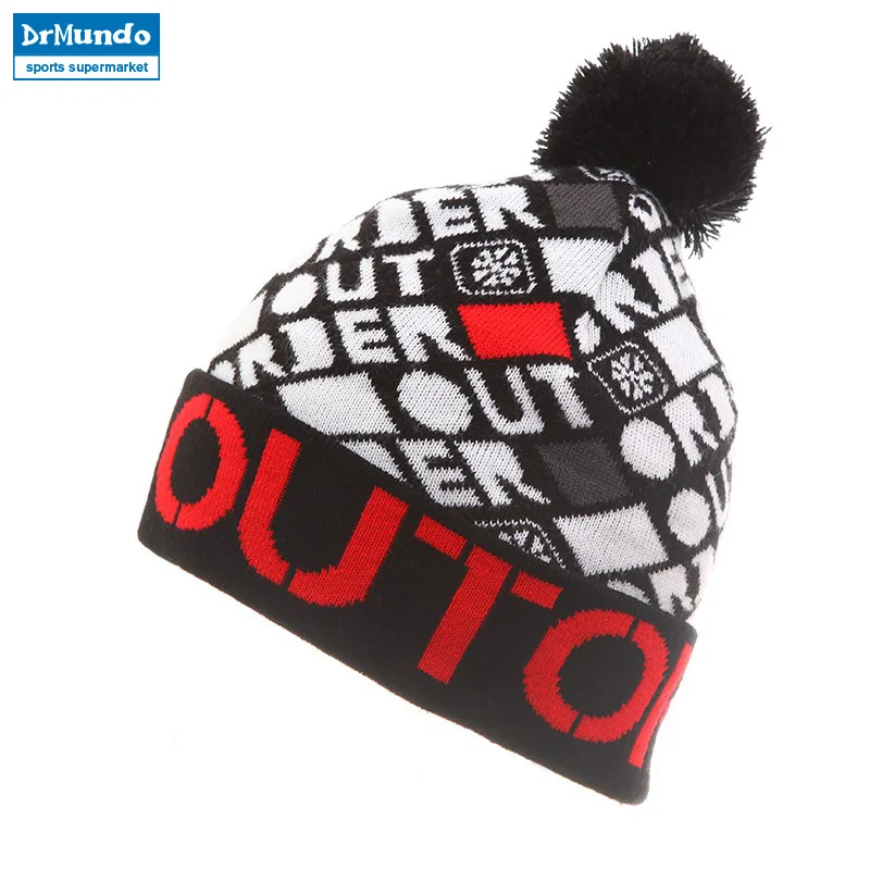 2018 الحياكة الشتاء القطن غطاء الجليد العلامة التجارية بيني الهيب هوب الدافئة تزلج القبعات Gorros Bonnetsr Skullies للنساء والرجال