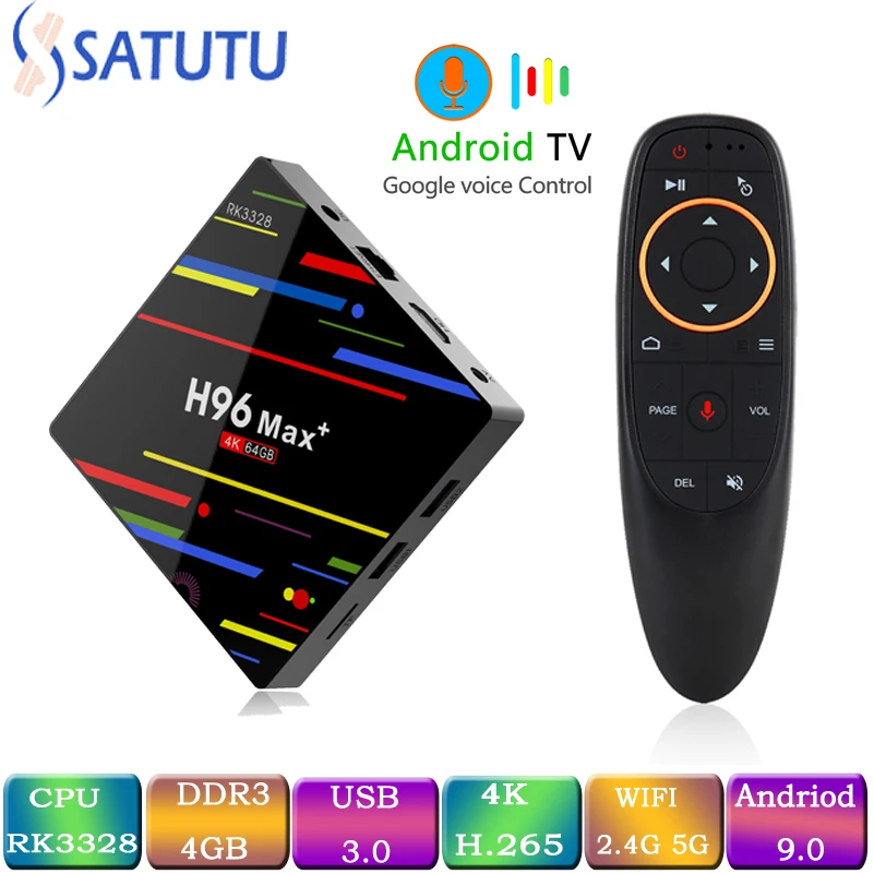 

H96 MAX Smart Tv Box Android 9.0 Set Top Box 4K Mi ni Tv Box 4gb 32gb 64gb Quad Core media player Support IPTV PK X96 MINI HK1 M