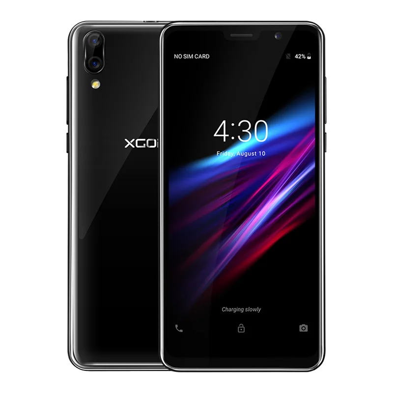 XGODY D26 Unlock 3G Dual Sim Cards Smartphone 5.5 Inch Android 8.1 Oreo Face ID Unlock Mobile Phone 2200mAh Quad Core 1GB+8GB