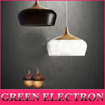 

New Creative Bar Pendant Lights Restaurant Lights Retro Bedroom Single-head Wood Vintage Lights hazelnut Lights decoration