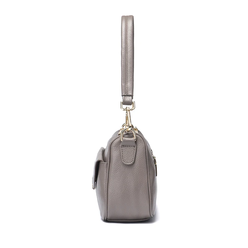 Zency натуральная кожа модная женская сумка на плечо летняя белая маленькая Дамская Сумочка мессенджер Сумочка через плечо простая черная сумочка