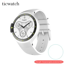 Ticwatch S Smart Watch Bluetooth 4.1 GPS Heart Rate IP67 Water Resistant Android Wear for Android/iOS Free Gift-Protective Film