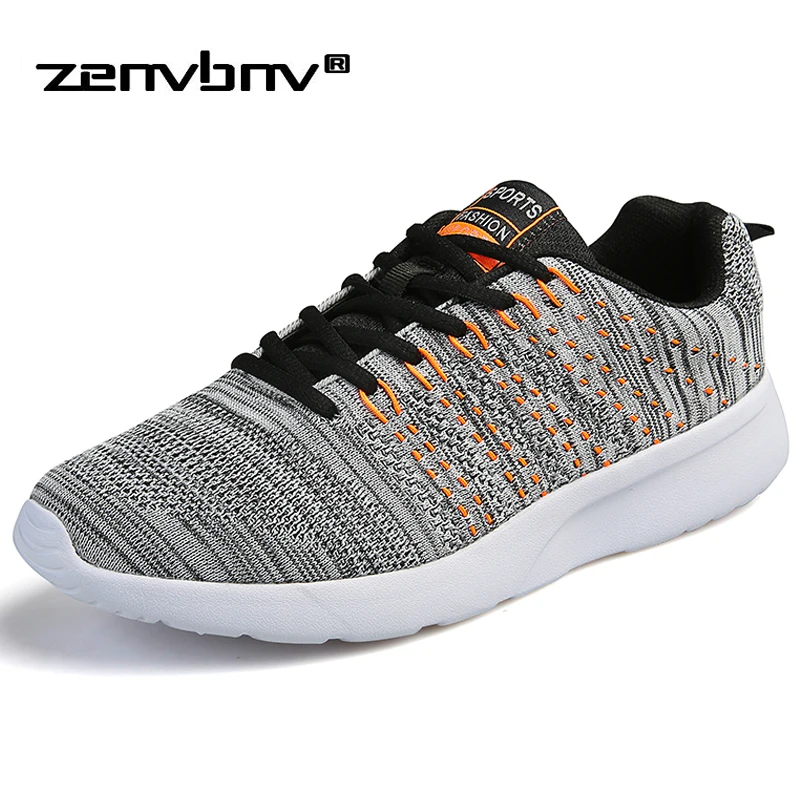 

ZENVBNV Lightweight Soft Sneakers Shoes Men Breathable Spring Summer Mesh Casual Men Flats Comfortable Lace up Casual Shoes Mens