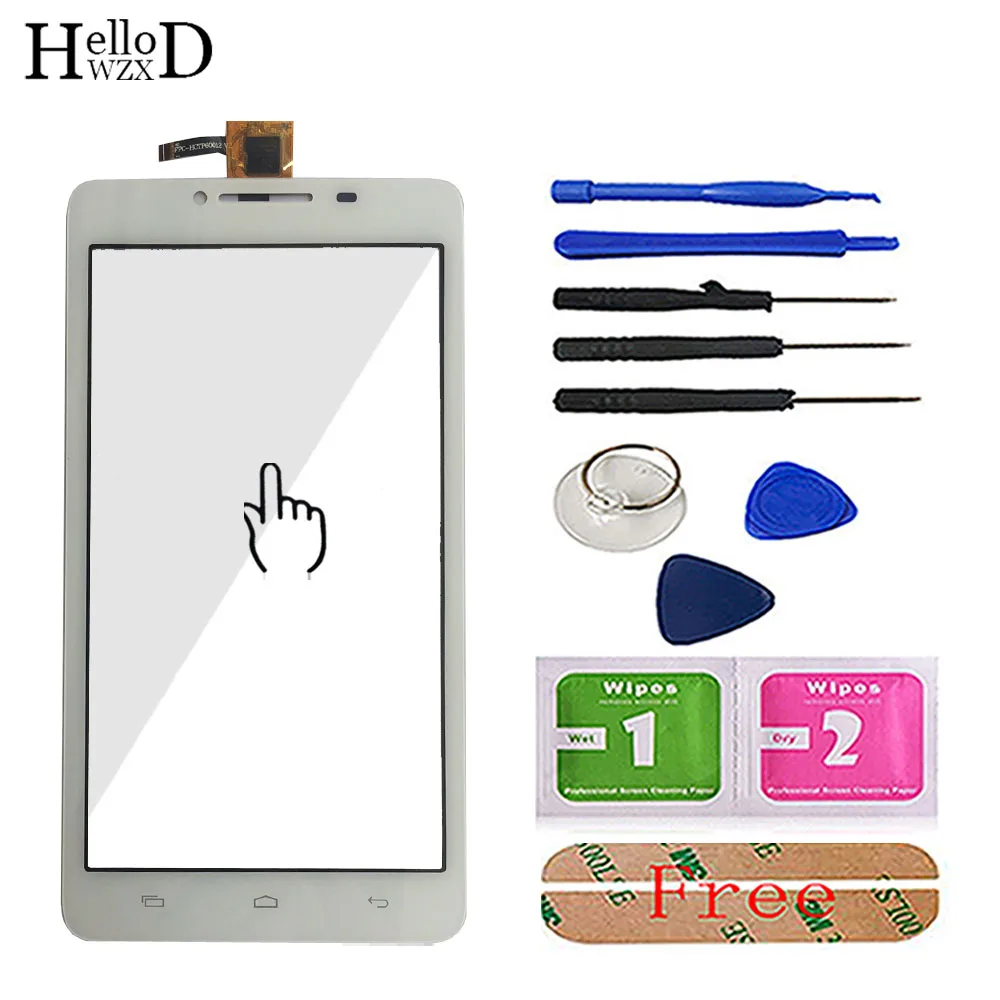 

6'' Moible Phone Touch Screen For Fly IQ4601 Era Style 2 Touch Digitizer Panel Front Glass Phone Repair Sensor Tools + Adhesive