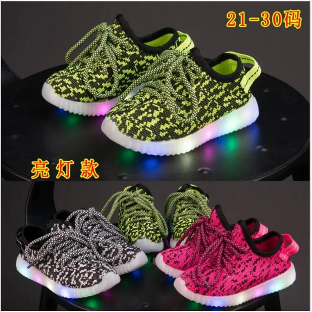 Led Luminous Shoes For Boys Girls Fashion Light Up Kids Schoen In Sneakers Tenis Chaussure Lumineuse | Детская одежда и обувь