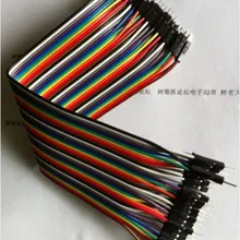 40 шт. в строке Dupont кабель 20 см 2.54 мм 1pin 1 P-1 P мужчинами провод