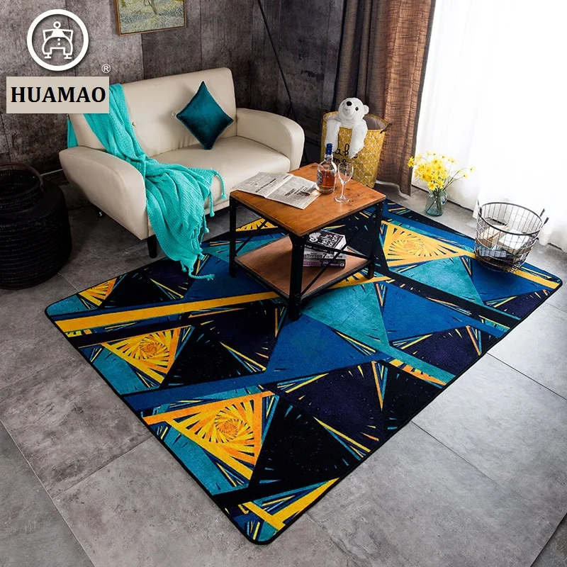 

WINLIFE 2017 New Modern Abstract Art Carpets,bedroom Sitting Room Tea Table Rugs, Geometric Grid Big Carpet