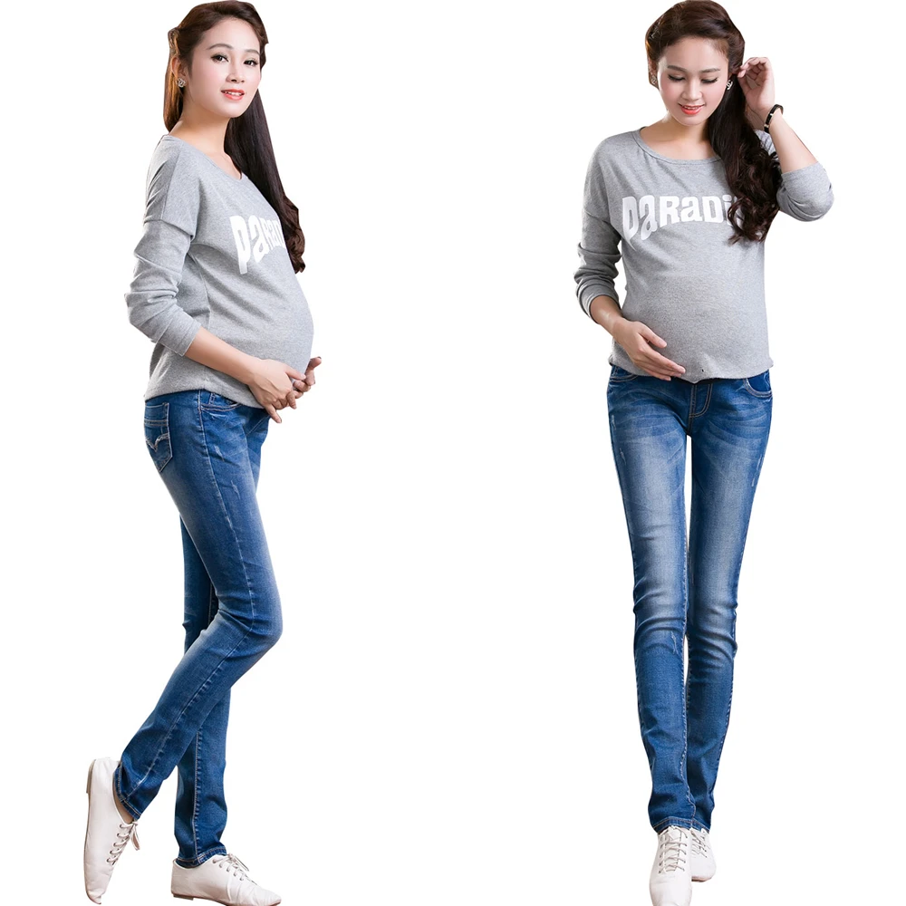 Джинсы для беременных; Одежда для беременных женщин; джинсовые брюки для беременных; зимние утепленные брюки; длинные леггинсы для живота