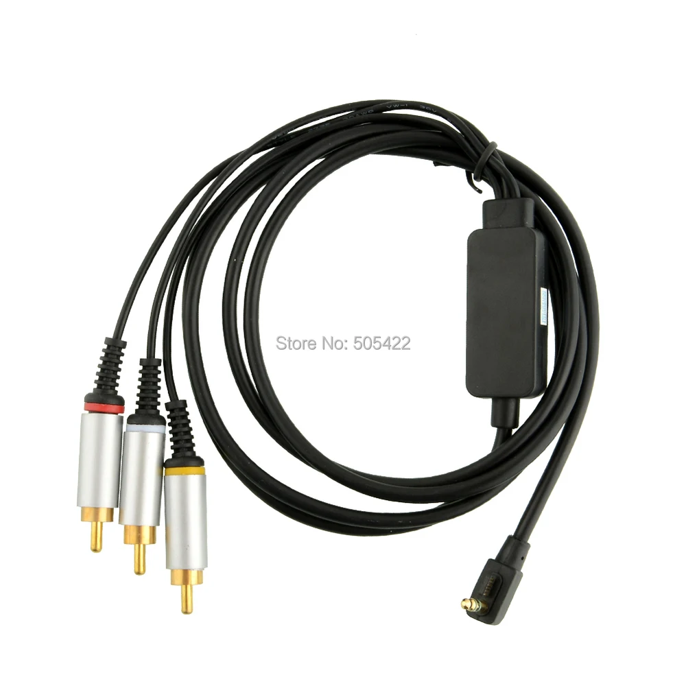 wholesale 1.8m Video Audio AV Tranfer RCA Component Cable For Sony PSP