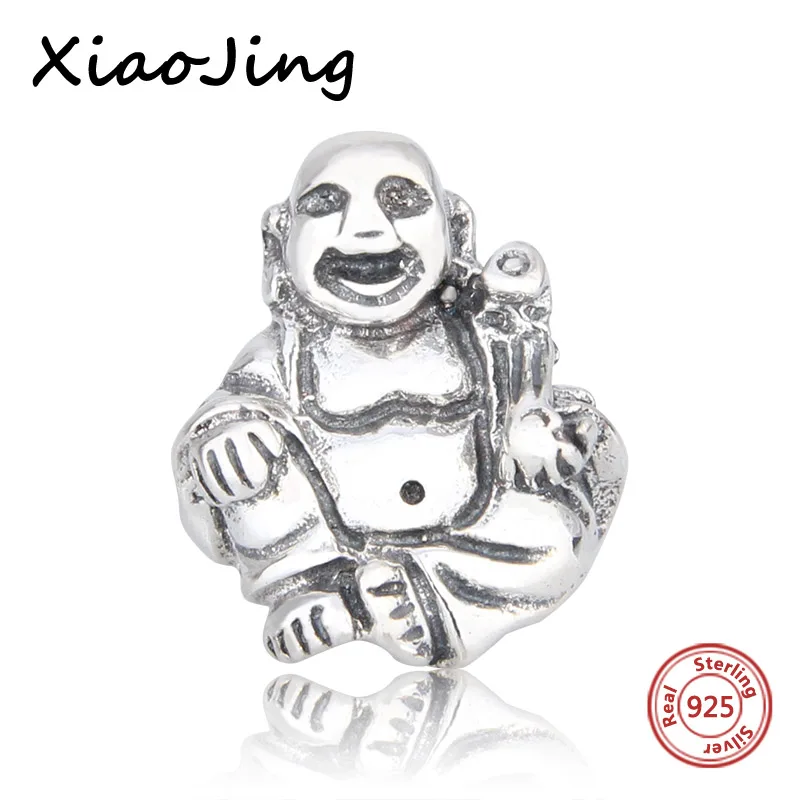 

New arrival 100% 925 Sterling Silver Maitreya Buddha charms DIY Beads Fit Original Pandora Bracelets Jewelry Making women Gifts