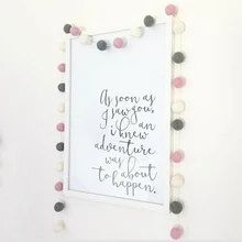 30 шт. DIY шерстяные фетровые шары 2 см ручной работы детская комната Настенный декор Висячие Детские помпоны гирлянда лучшие подарки для детской комнаты орнамент