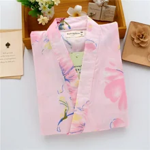  100% Cotton Men Japanese Pajamas Sets Simple Kimono Yukata Girl Loose Nightgown Sleepwear Bathrobe Leisure Wear Lover Homewear 