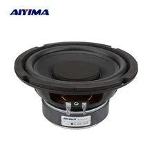 AIYIMA 6,5 Zoll Woofer Audio Lautsprecher High Power Musik DIY Sound Lautsprecher 4 8 Ohm 80 W Spalte Gummi Seite subwoofer Lautsprecher