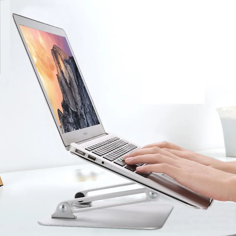 Laptop Table Stand Adjustable Riser Computer Desk Organizer Aluminum Arm for Macbook Pro / Air 7-15