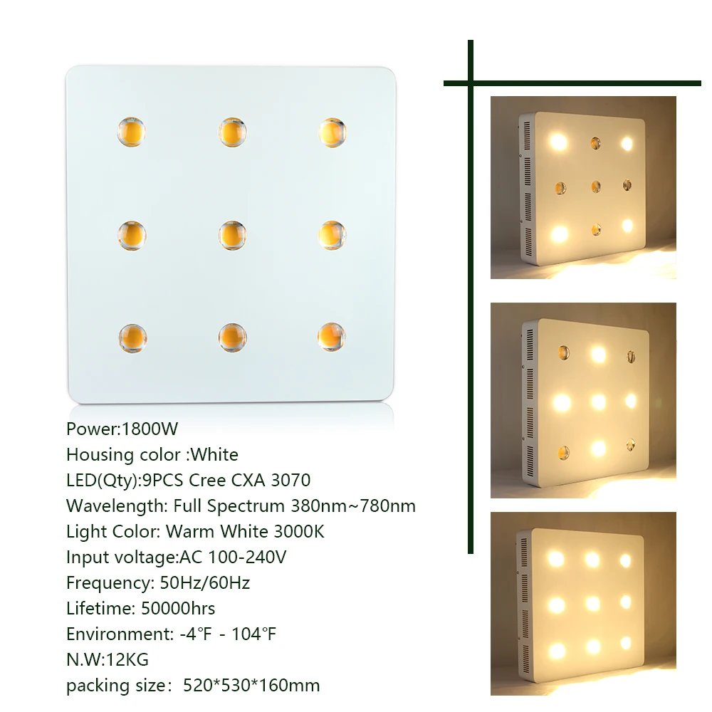 CREE CXA3070 200 Вт 400 Вт 800 Вт COB светодиодный светать полный спектр расти лампы Fitolamp Фито лампа для внутреннего подсветка для рассады