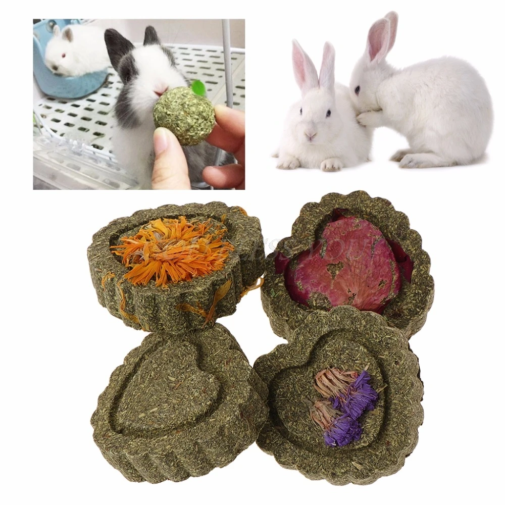 2PCS Small font b Pets b font Hamster Grinding Teeth Cake Cookie Animals Rabbit Chinchilla Guniea