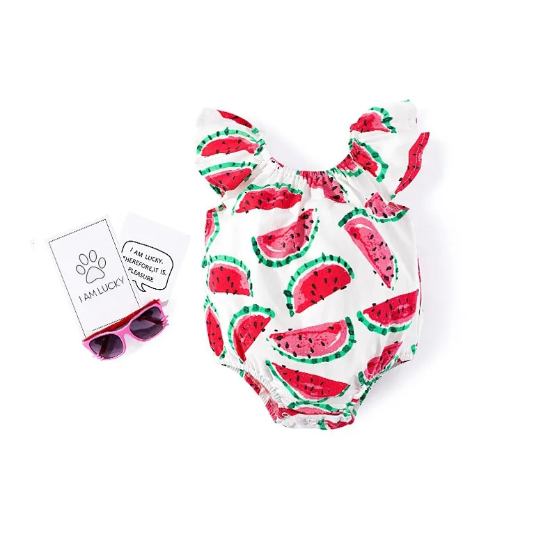 

Summer Sweet Newborn Baby Girl Clothes Toddler Cute Cartoon Print Baby Bodysuit Jumpsuit Summer