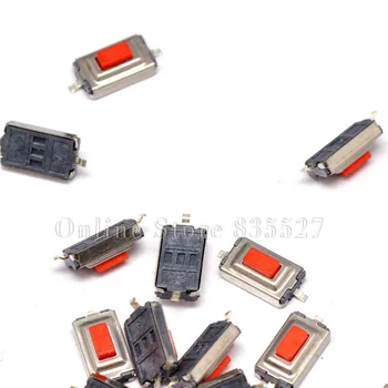 

1000PCS/LOT red head 3 * 6 * 2.5 mm micro inching button switch high temperature 3*6*2.5 touch tact 2pin red button pin