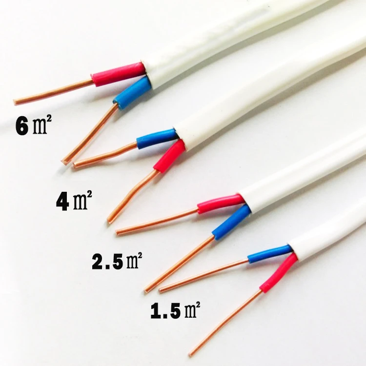 SINCELIAN BVVB 2 метра электрическая проволочная оболочка провод 2,5 мм квадратный 2 ядра яркий белый Жесткий оболочка куртка параллельный кабель питания