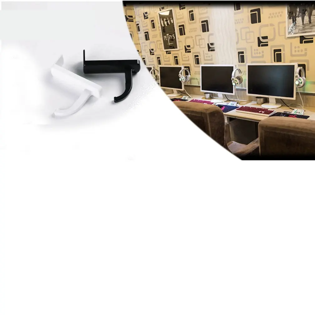 Headphone Hook Up Headset Hanger Wall Hook Portable Size Headphones Stand Universal PC Monitor Earphone Stand Rack Holder Rack