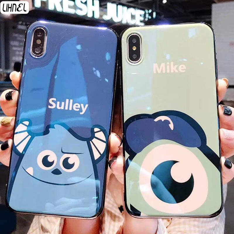 

Case for iPhone 7 8plus X XS Max XR Mike Sulley Monsters Etui for Huawei P10 P20 P30 Pro Mate20 lite pro Coque for Redmi Note7