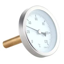 Термометр 63 мм водонепроницаемый 0-120 Цельсия Алюминиевый трубный термометр для горячей воды труба для нагрева горячей воды циферблат датчик температуры