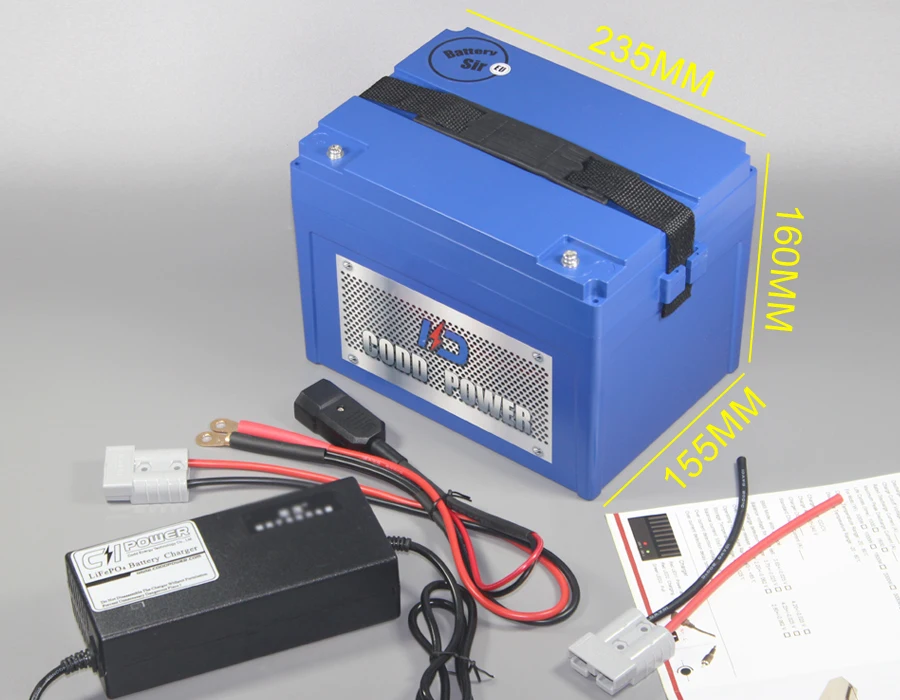 Excellent 12v 60ah lithium li-ion Solar Golf Rechargeable Auto Car battery 5