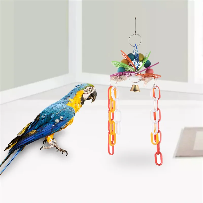 Acrylic Parrot Chew Toy Climbing Biting Toys Pet Birds Toys High