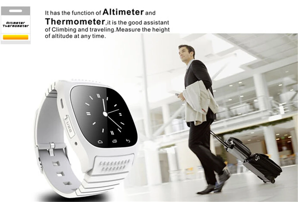 GEJIAN Спортивные Bluetooth Смарт часы Роскошные наручные часы M26 с циферблатом SMS напоминают шагомер для samsung LG htc IOS Android телефон