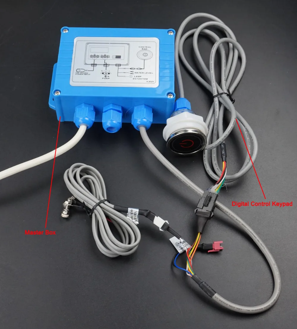 Simple massage bathtub control system,whirlpool controller,pump,light function Simple massage bathtub control system,whirlpool controller,pump,light function