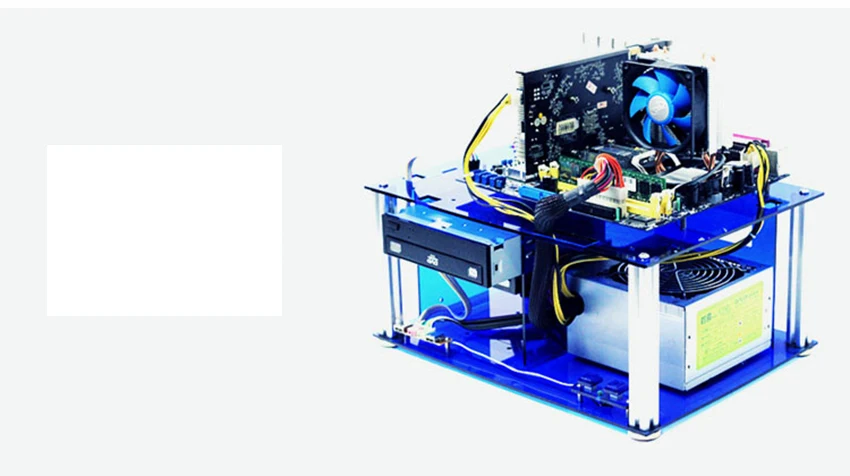 DIY персонализированный акриловый компьютерный корпус стойка Настольный ПК чехол для компьютера для ATX материнская плата