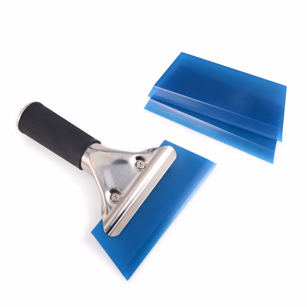 EHDIS Vinyl Film Car Wrap Blue Ice Snow Shovel Spare Blade For Rubber Handle Squeegee Scraper Car Cleaning Tool Window Tint Tool