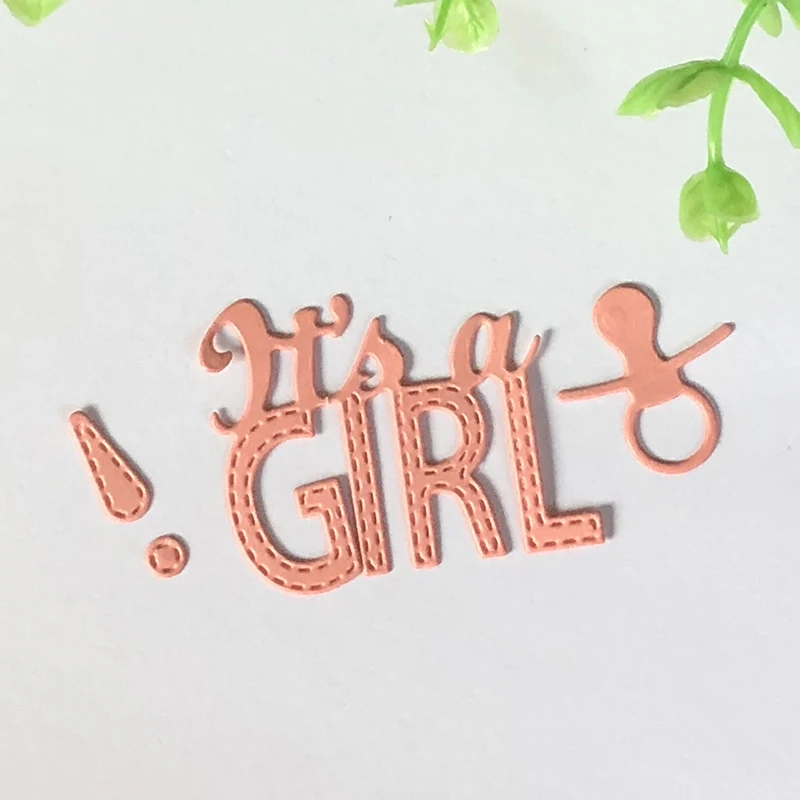 

It is a Girl Metal Cutting Dies for Scrapbooking DIY Album Embossing Folder Paper Card Maker Template Decor Stencils Crafts Dies