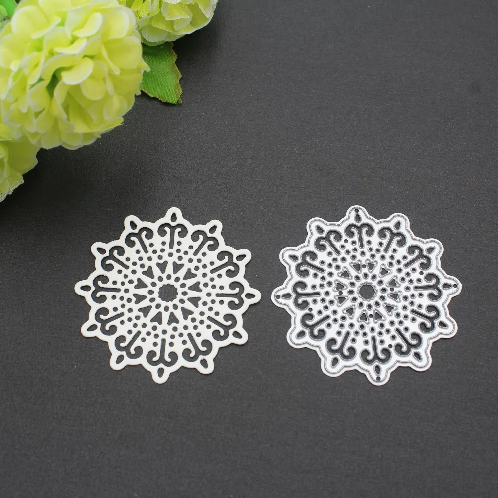 Прекрасный цветок Doily высечки новые металлические высечки для DIY скрапбукинга карты декор трафареты с тиснением Troqueles ремесла штампы