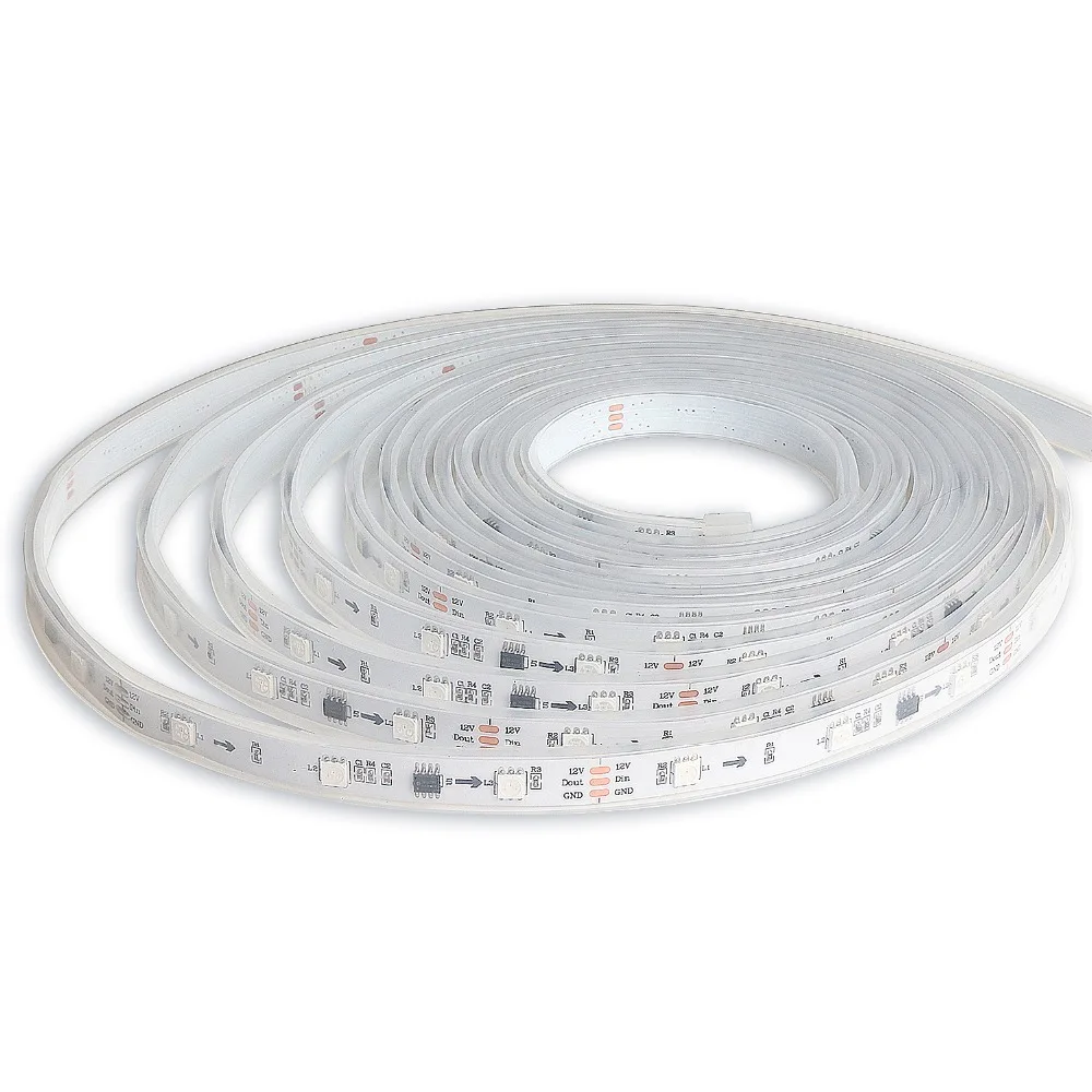 WS2811 SMD 5050 RGB DC12V Светодиодные ленты адресные 30 светодиодный s/m светодиодный Пиксели внешний Водонепроницаемая лента со светодиодными