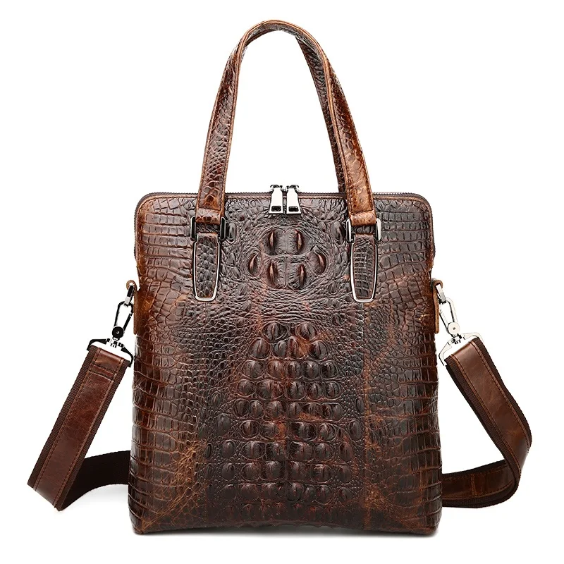 New First Layer Cowskin Genuine Leather font b Bag b font For font b Men b
