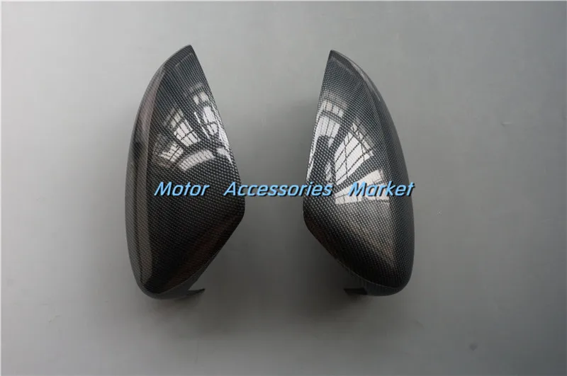 Новинка, 2 шт., хромированное зеркало заднего вида из углеродного волокна, Накладка для Mazda 3 M3 Axela, седан, хэтчбек